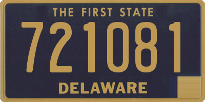 DE license plate 721081
