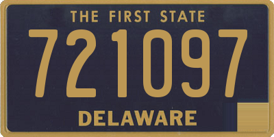 DE license plate 721097