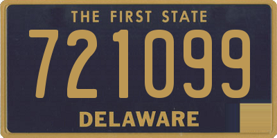DE license plate 721099
