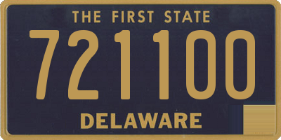 DE license plate 721100