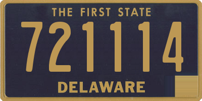 DE license plate 721114
