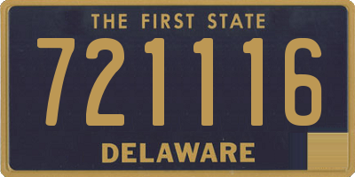 DE license plate 721116