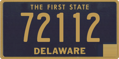 DE license plate 72112