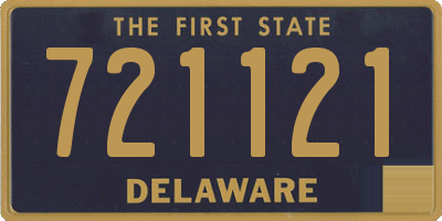 DE license plate 721121