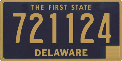 DE license plate 721124