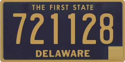 DE license plate 721128