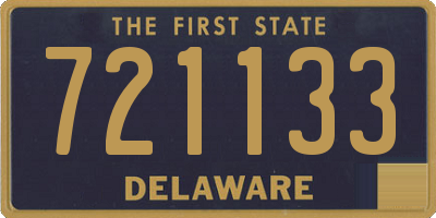 DE license plate 721133