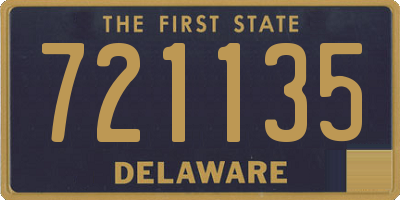 DE license plate 721135