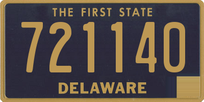 DE license plate 721140