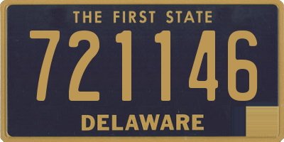 DE license plate 721146