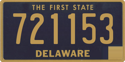 DE license plate 721153