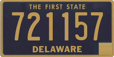 DE license plate 721157