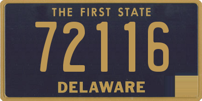 DE license plate 72116