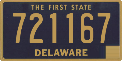 DE license plate 721167