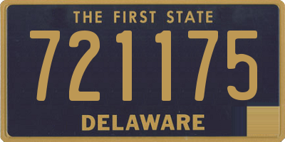 DE license plate 721175