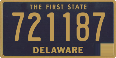 DE license plate 721187