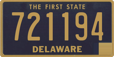 DE license plate 721194