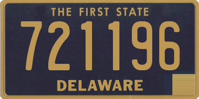 DE license plate 721196