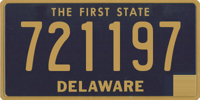 DE license plate 721197