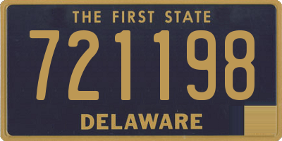 DE license plate 721198