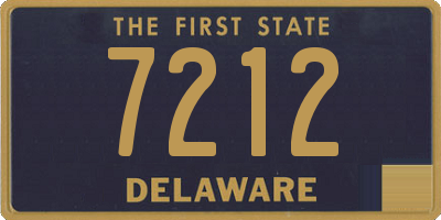DE license plate 7212