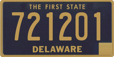DE license plate 721201