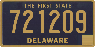 DE license plate 721209