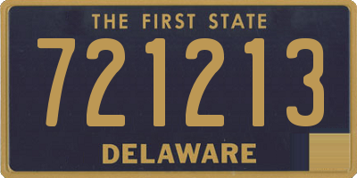 DE license plate 721213