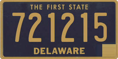 DE license plate 721215