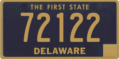 DE license plate 72122