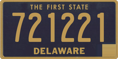 DE license plate 721221