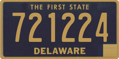 DE license plate 721224