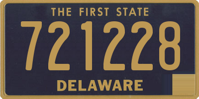 DE license plate 721228