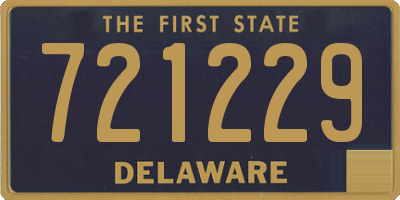 DE license plate 721229