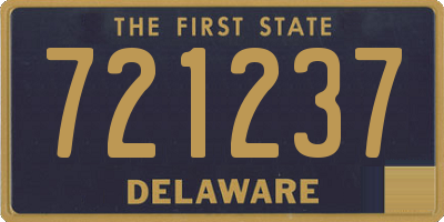 DE license plate 721237