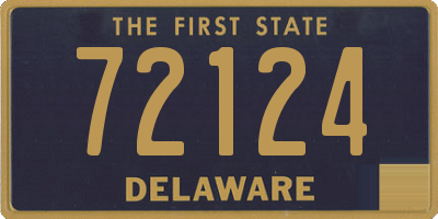 DE license plate 72124