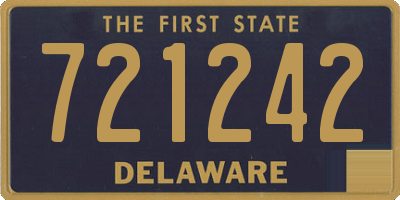 DE license plate 721242