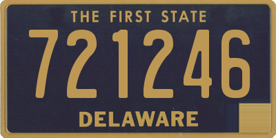 DE license plate 721246