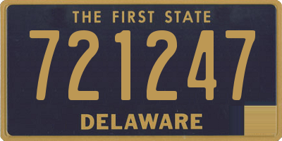 DE license plate 721247