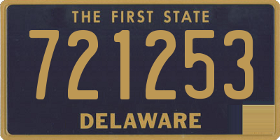 DE license plate 721253