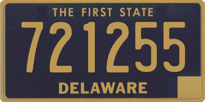 DE license plate 721255
