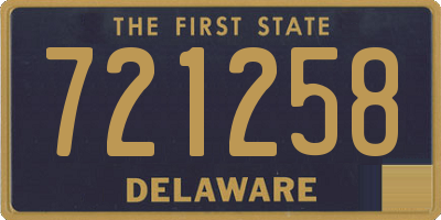 DE license plate 721258