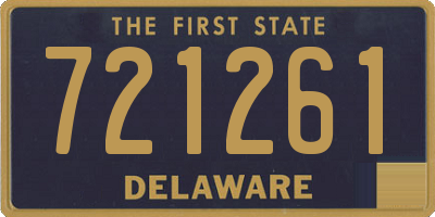 DE license plate 721261