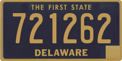DE license plate 721262