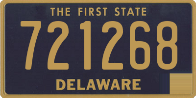 DE license plate 721268