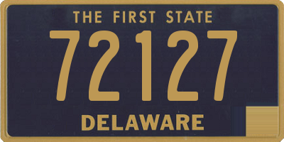 DE license plate 72127