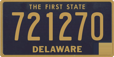 DE license plate 721270
