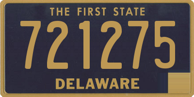DE license plate 721275