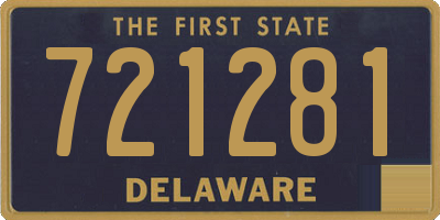 DE license plate 721281