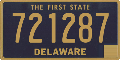 DE license plate 721287